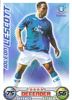 Joleon Lescott Everton 2008/09 Topps Match Attax #92